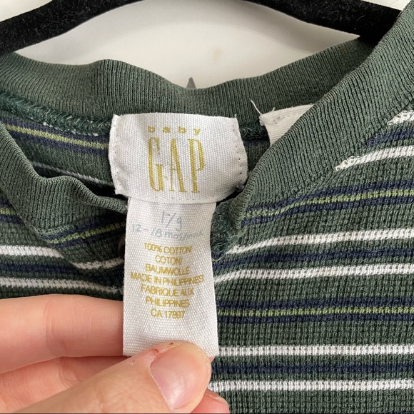 Vintage Baby Gap Striped Onesie Romper 12-18 - Picture 3 of 3